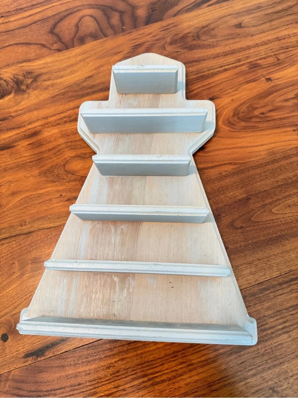 Vintage Lenox American Lighthouse Collection Wooden Display Shelf Made in USA